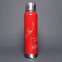 土直漆器×サーモマグ　漆アンブレラボトル | URUSHI UMBRELLA BOTTLE 鳥獣戯画 朱